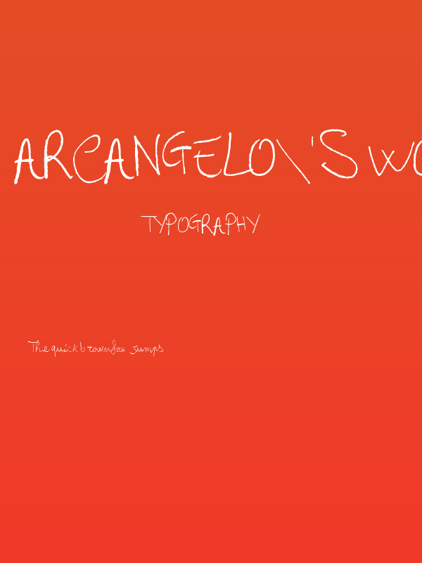 Arcangelo's Words Poster