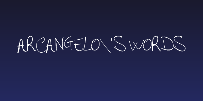 Arcangelo's Words Social Header