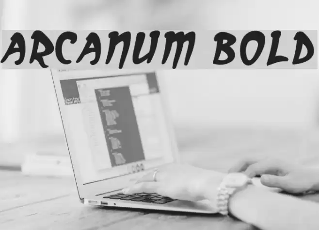 Arcanum Bold Font examples