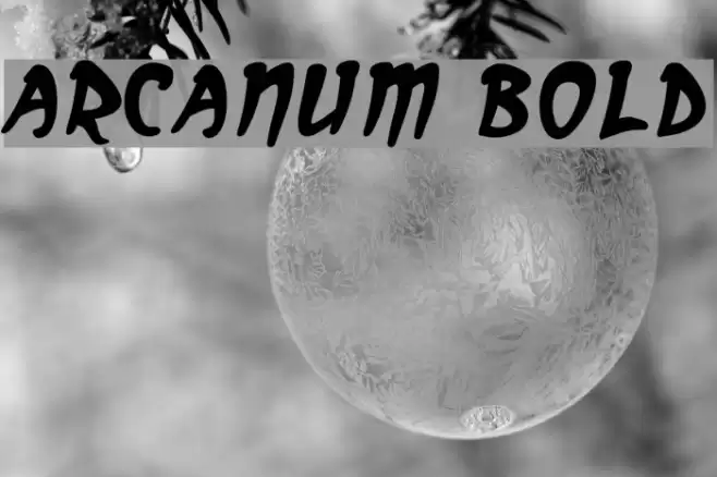 Arcanum Bold Font examples