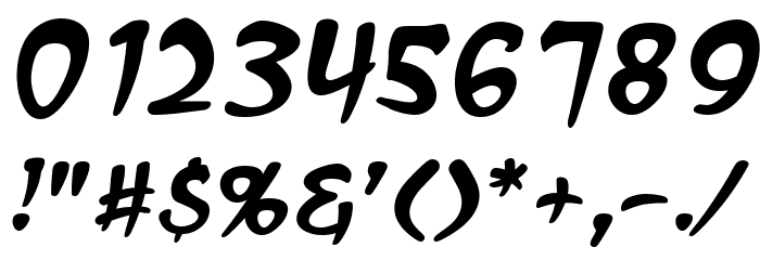 Arcanum Italic Font OTHER CHARS