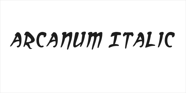 Arcanum Italic Logo