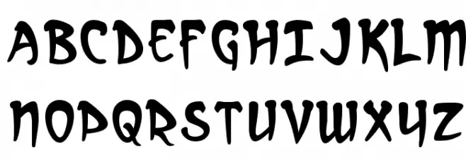 Arcanum Schriftart Groß