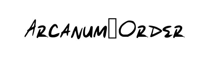 Arcanum_Order Font