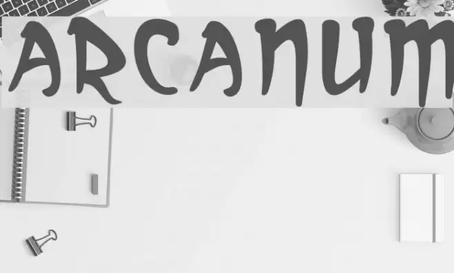 Arcanum Font examples