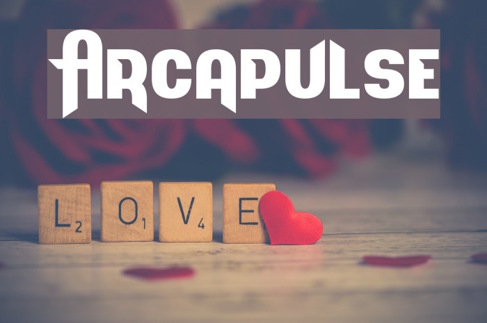 Arcapulse Font examples