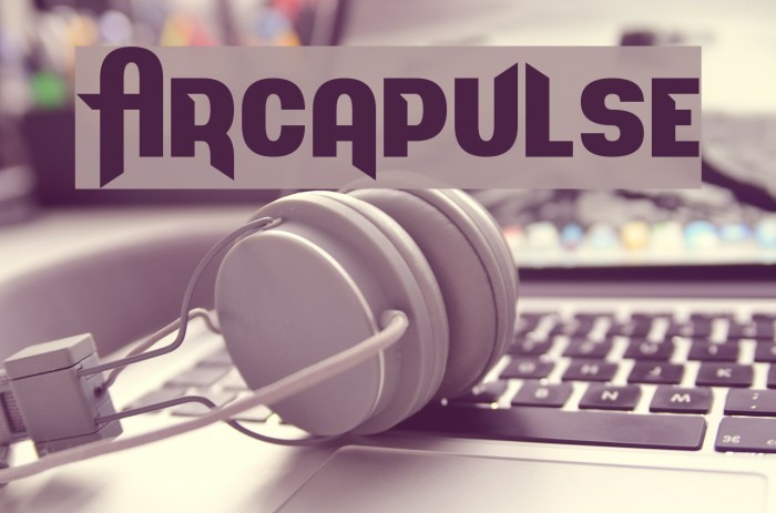 Arcapulse Font examples