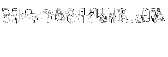 Arcarde Video Games Font LOWERCASE