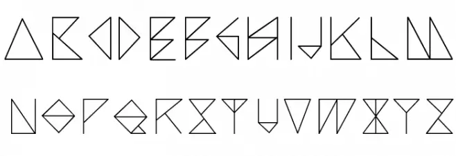 Arccos フォント 大文字