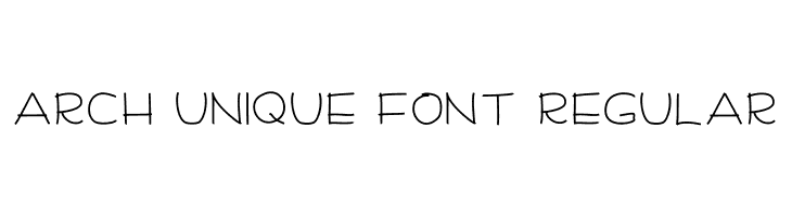 Arch Unique Font Regular Schriftart