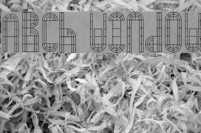 Arch Window Font examples
