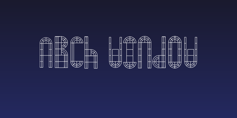 Arch Window Social Header