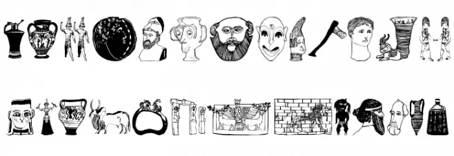 Archaeological Fonte MAIÚSCULAS