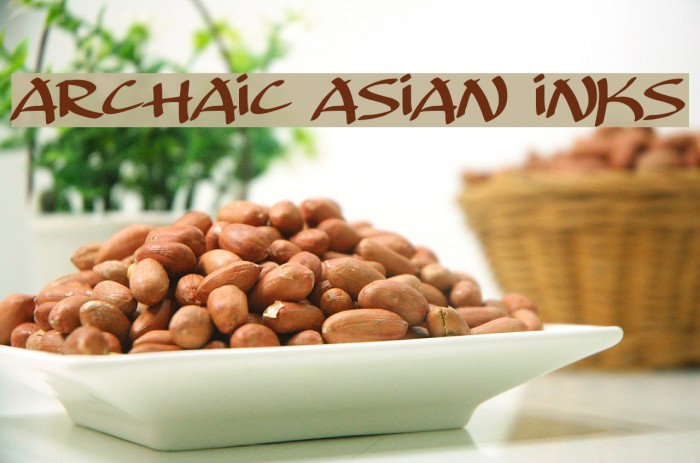 Archaic Asian Inks Font examples