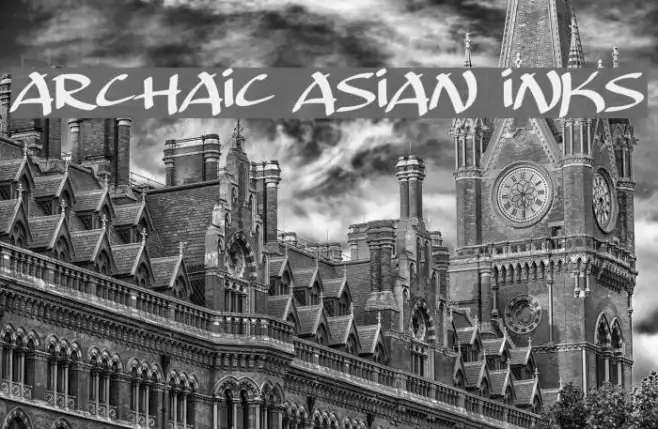Archaic Asian Inks Example 2