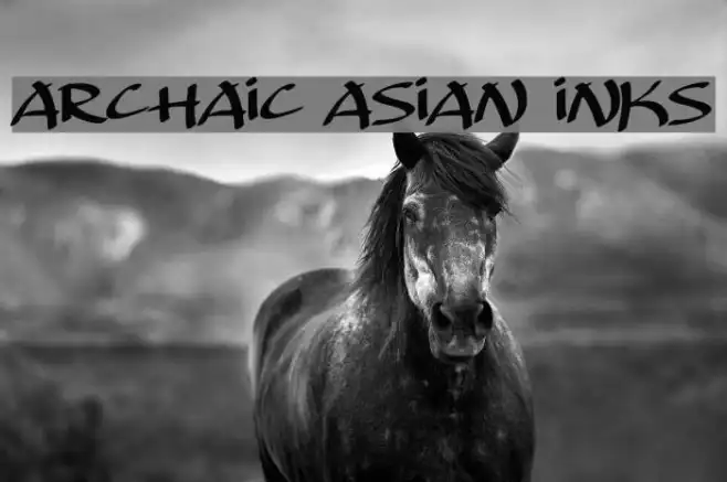 Archaic Asian Inks Example 3