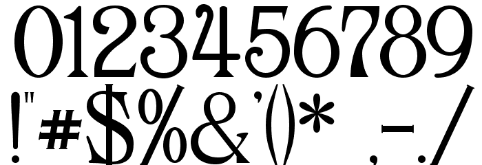 Archaic1897 Font OTHER CHARS