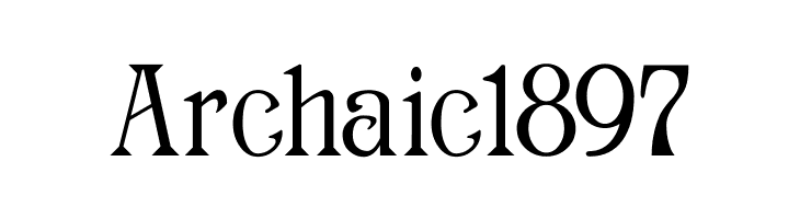 Archaic1897 フォント