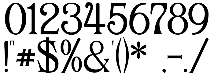 Archaic1897 Font OTHER CHARS
