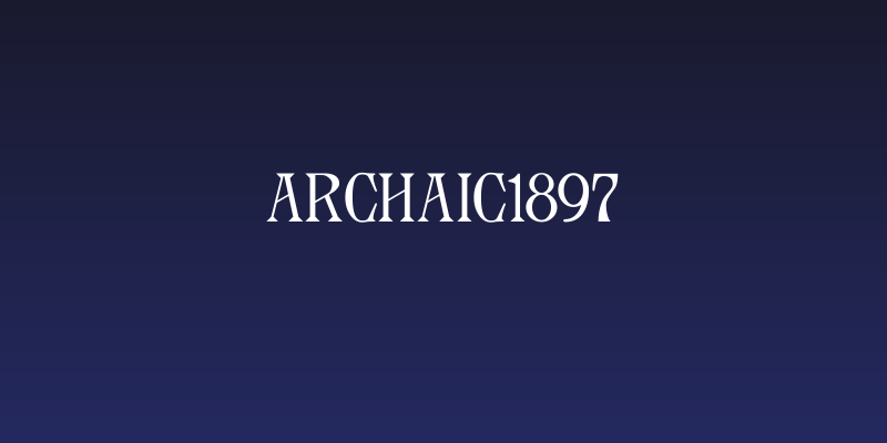 Archaic1897 Social Header