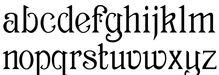 Archaic1897 Font LOWERCASE