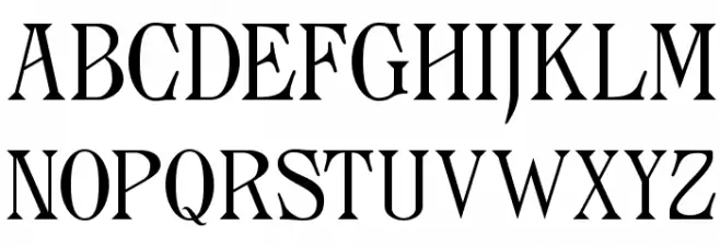 Archaic1897 フォント 大文字