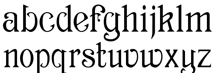 Archaic1897 Font LOWERCASE