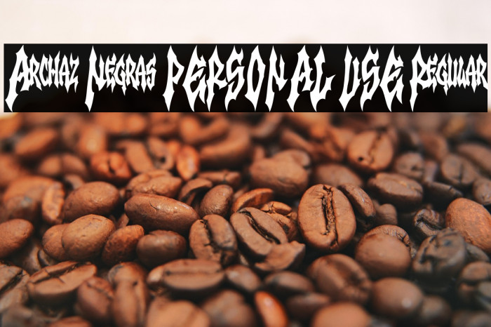 Archaz Negras PERSONAL USE Regular Example 2