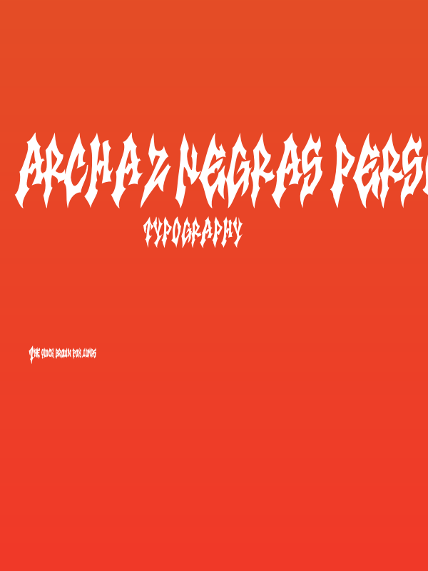 Archaz Negras PERSONAL USE Regular Poster