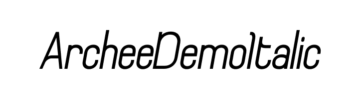 Archee Demo Italic  免费字体下载