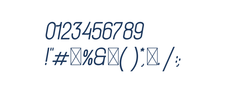 Archee Demo Italic Other Characters