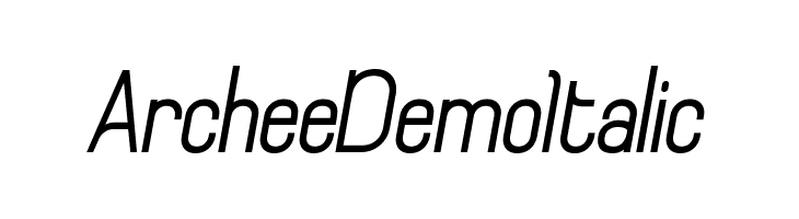 Archee Demo Italic  Frei Schriftart Herunterladen