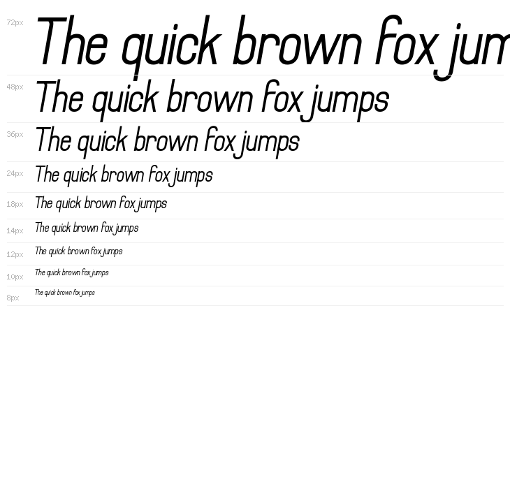 Archee Demo Italic Waterfall