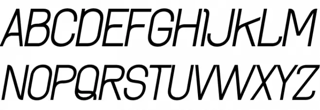 Archee Demo Italic फ़ॉन्ट अपरकेस