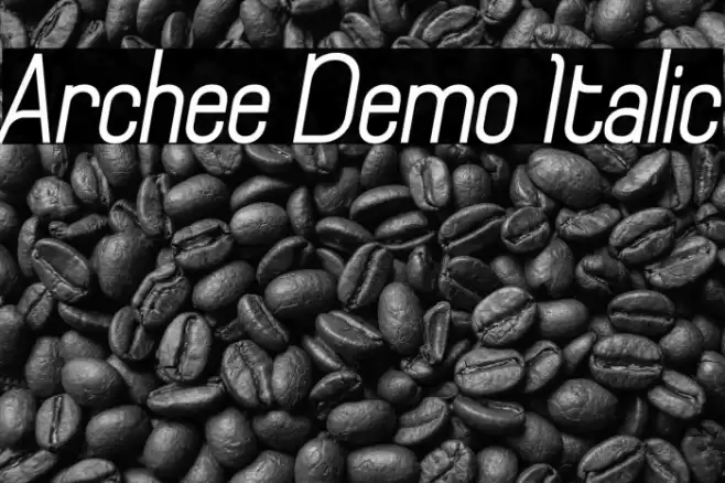 Archee Demo Italic Font examples