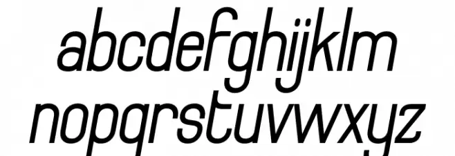 Archee Demo Italic फ़ॉन्ट लोअरकेस