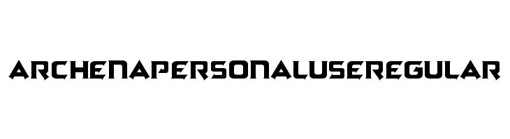 Archena Personal Use Regular  नि: शुल्क फ़ॉन्ट्स डाउनलोड