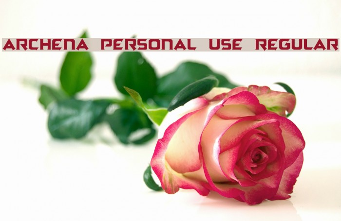 Archena Personal Use Regular Font examples