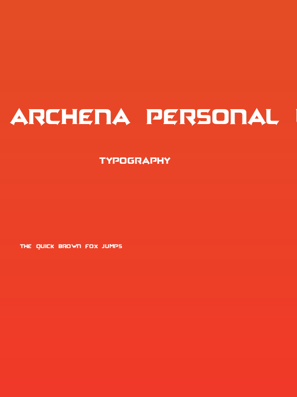 Archena Personal Use Regular Poster