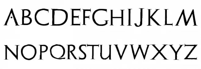 Archeologicaps Schriftart Groß