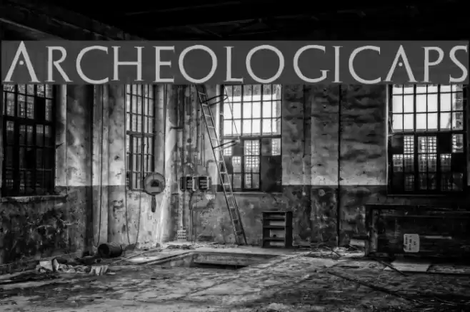 Archeologicaps Font examples