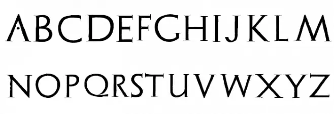 Archeologicaps Font LOWERCASE