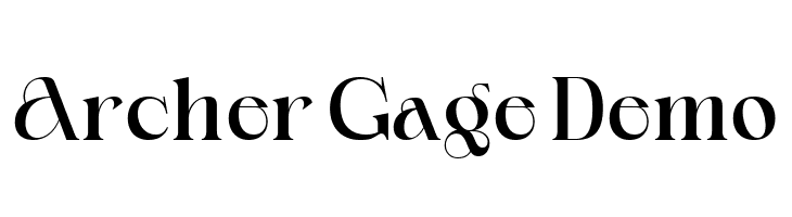 Archer Gage Demo  font caratteri gratis