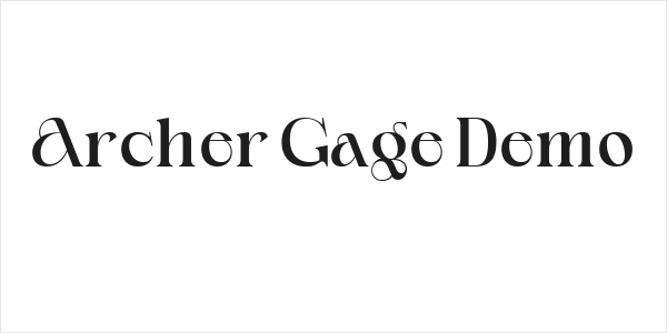 Archer Gage Demo Logo