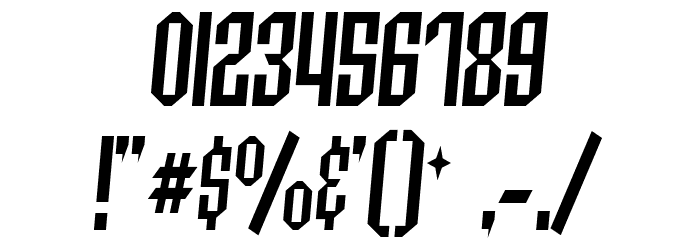 Archery Black Condensed Italic Font OTHER CHARS