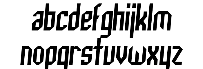 Archery Black Condensed Italic Font LOWERCASE