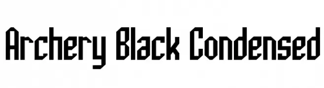 Archery Black Condensed  les polices de caractères gratuit tlcharger