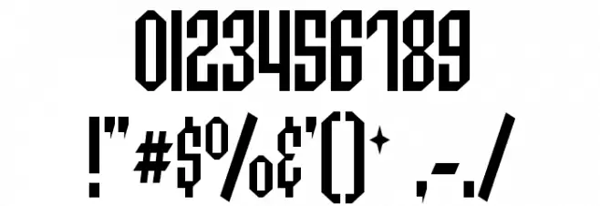 Archery Black Condensed Font OTHER CHARS