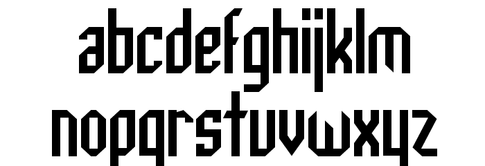 Archery Black Condensed Font LOWERCASE