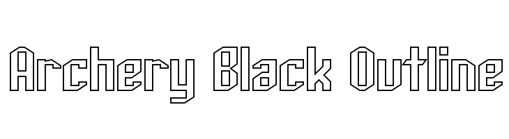 Archery Black Outline لخطوط تنزيل